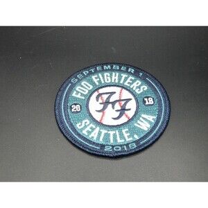 2018 Foo Fighters Seattle Safeco Field Baseball Stadium Field Tour Patch - NEW